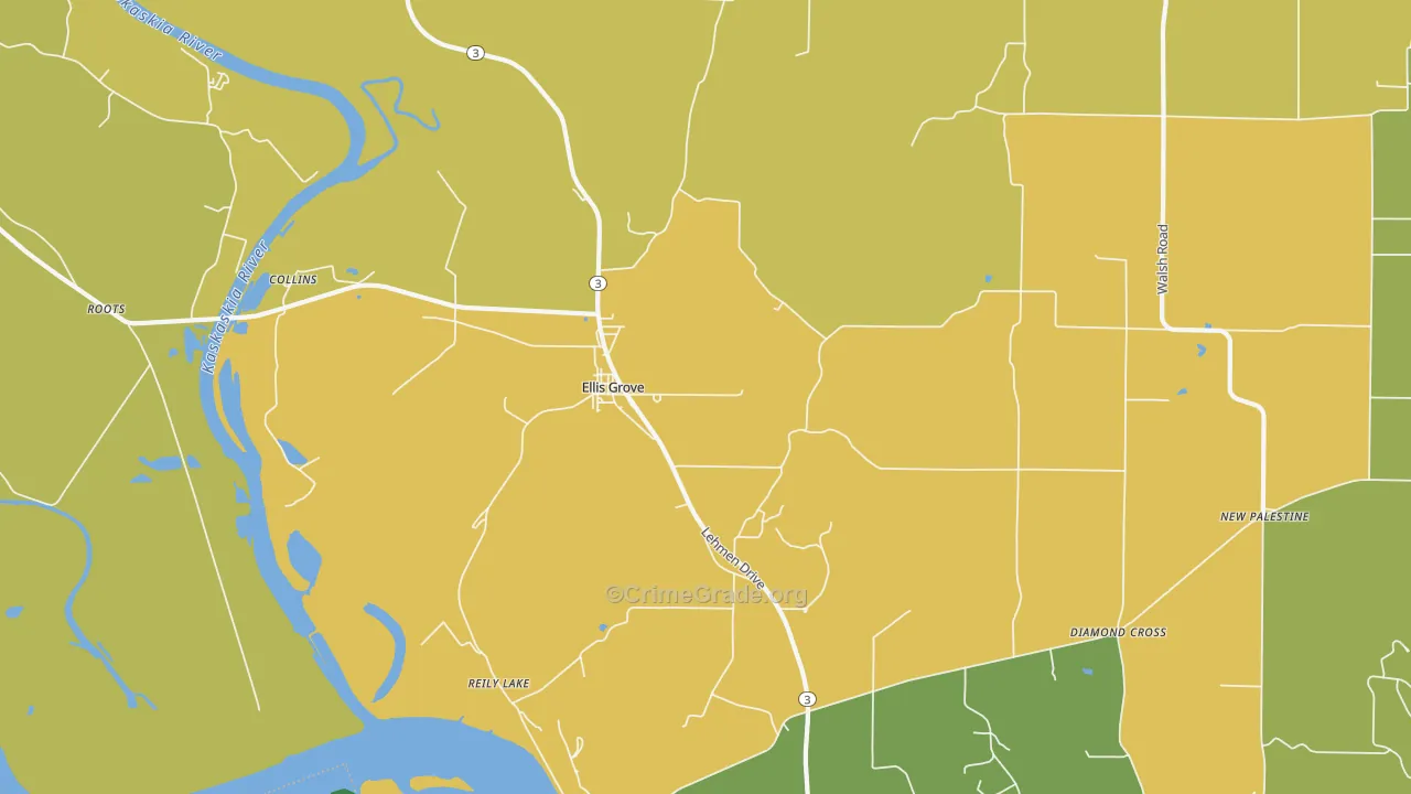 62241, IL Map of Theft Rates