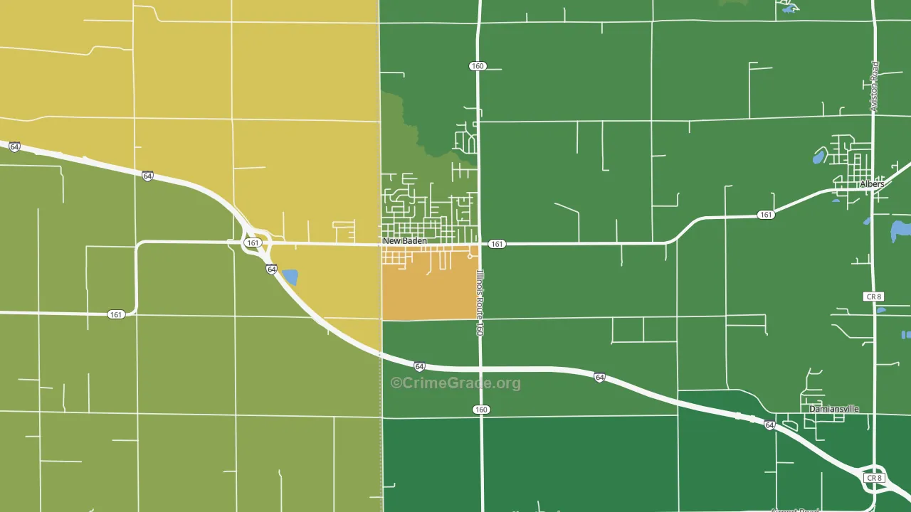 62265, IL Map of Theft Rates