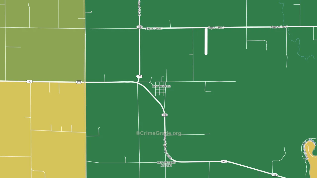 62266, IL Map of Theft Rates
