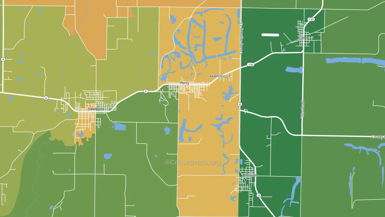 62272, IL Map of Theft Rates