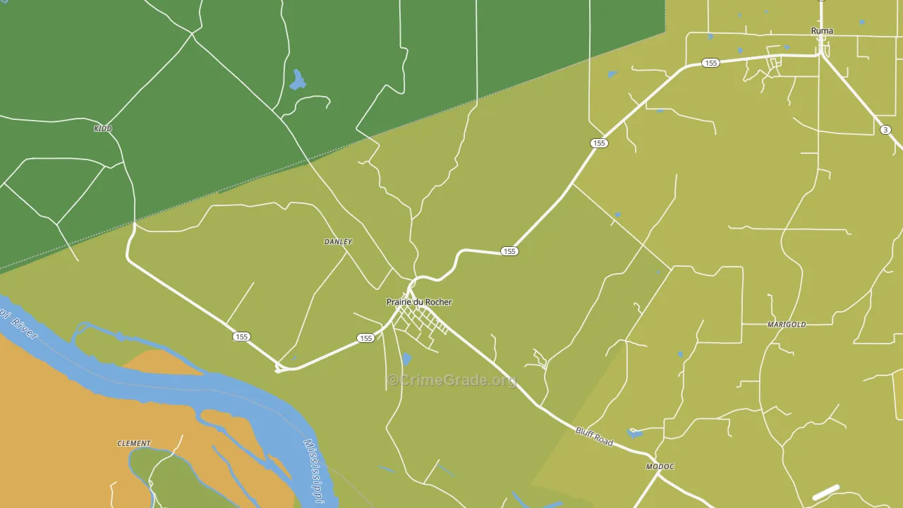 62277, IL Map of Theft Rates