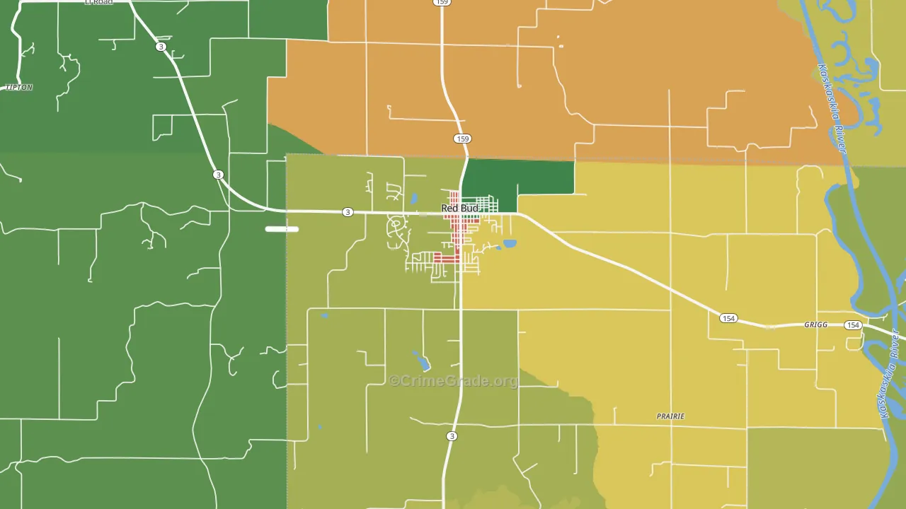 62278, IL Map of Theft Rates