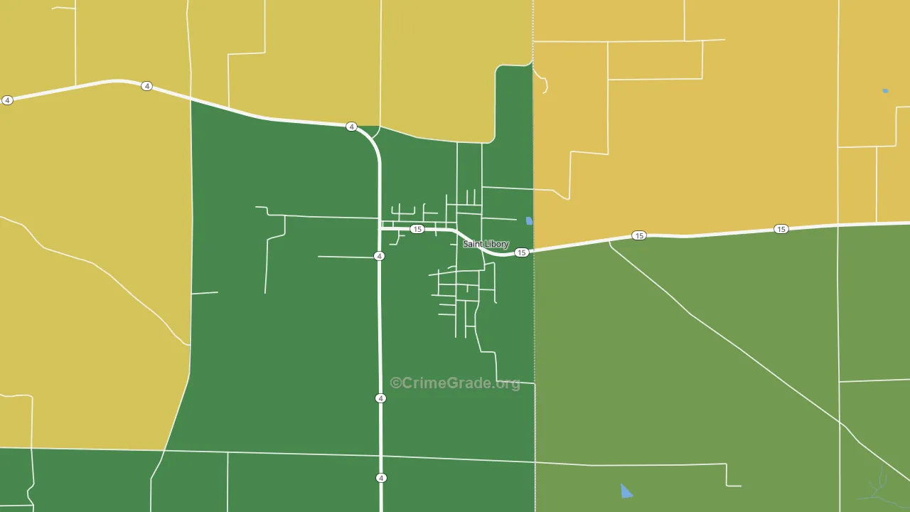 62282, IL Map of Theft Rates