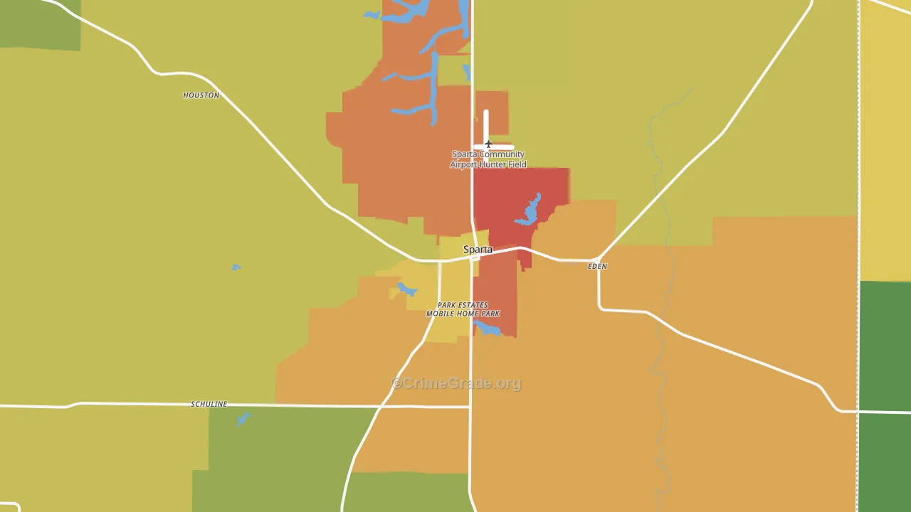 62286, IL Map of Theft Rates