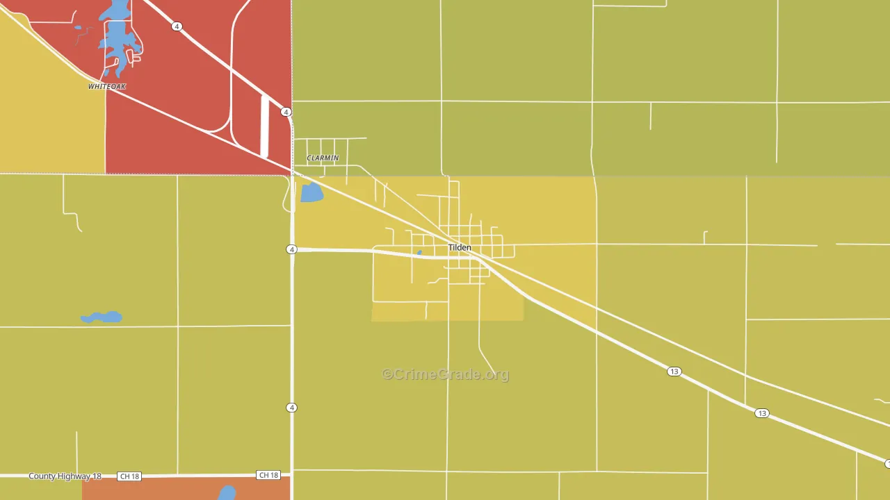 62292, IL Map of Theft Rates