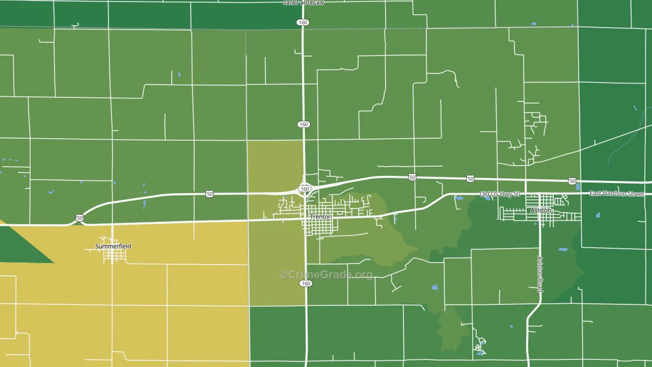 62293, IL Map of Theft Rates