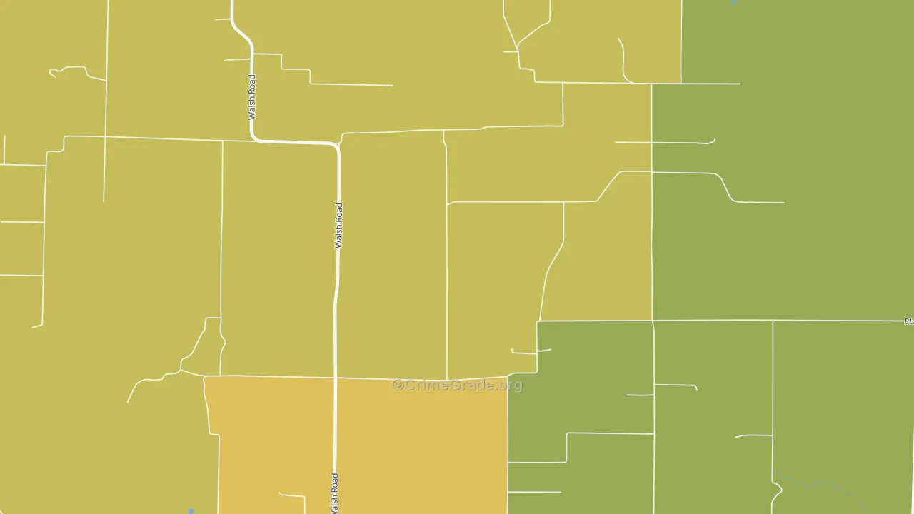 62297, IL Map of Theft Rates