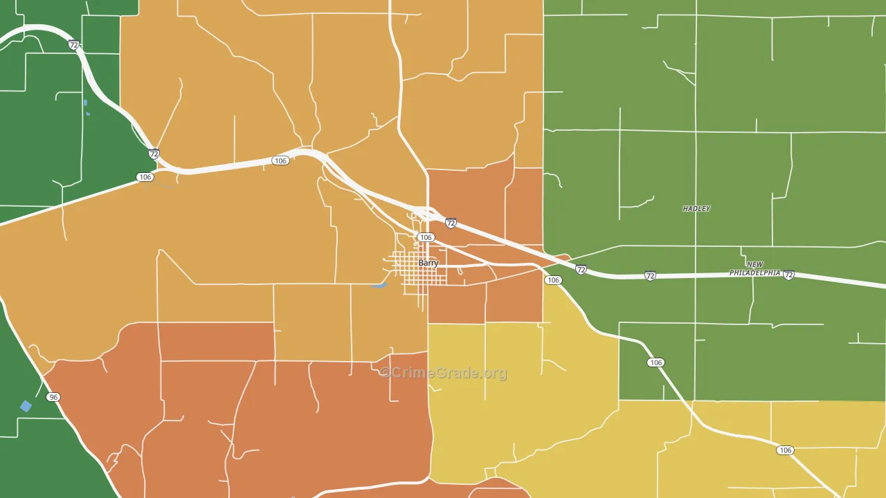 62312, IL Map of Theft Rates