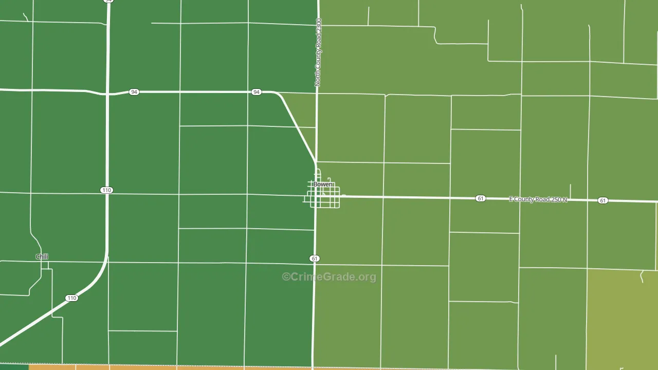 62316, IL Map of Theft Rates