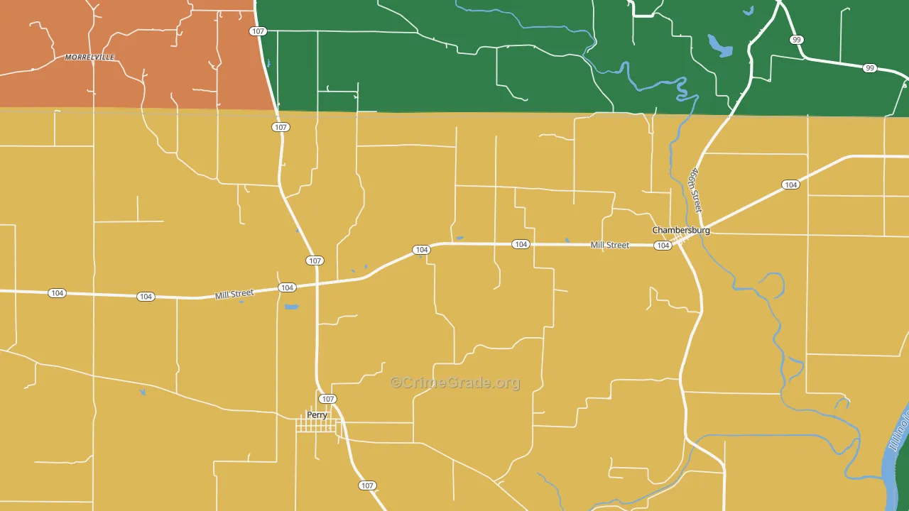 62323, IL Map of Theft Rates