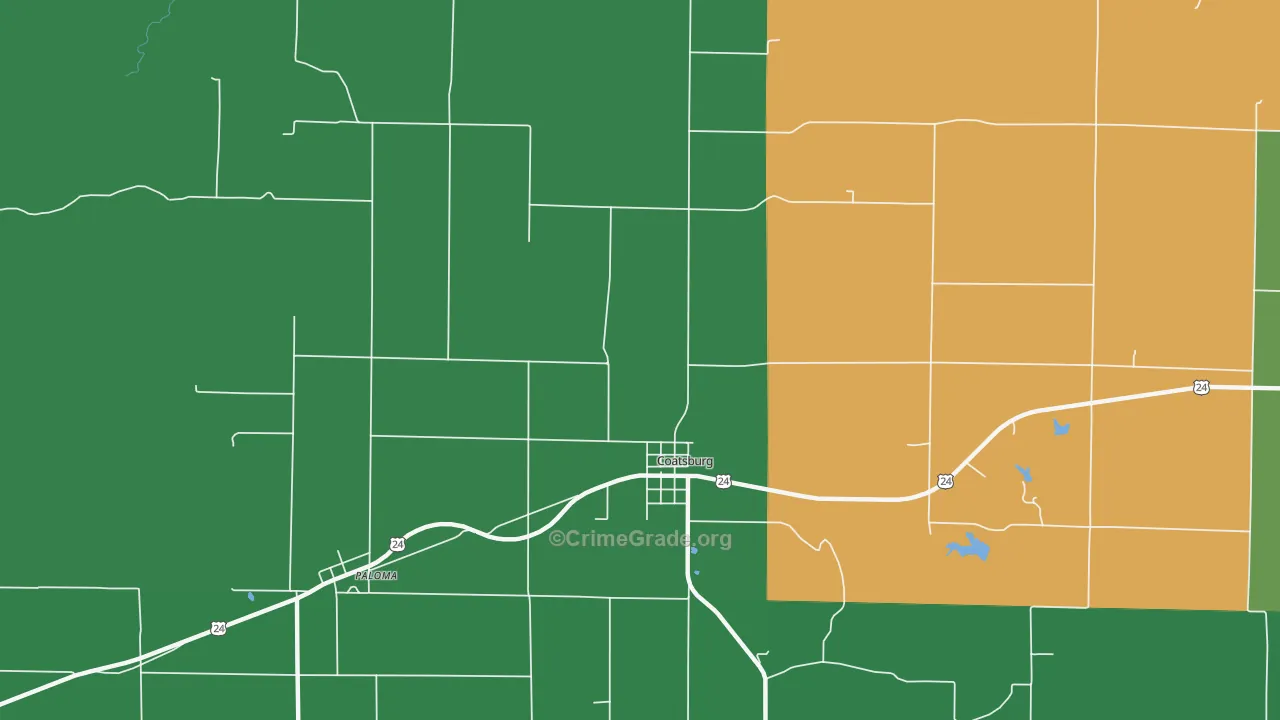 62325, IL Map of Theft Rates