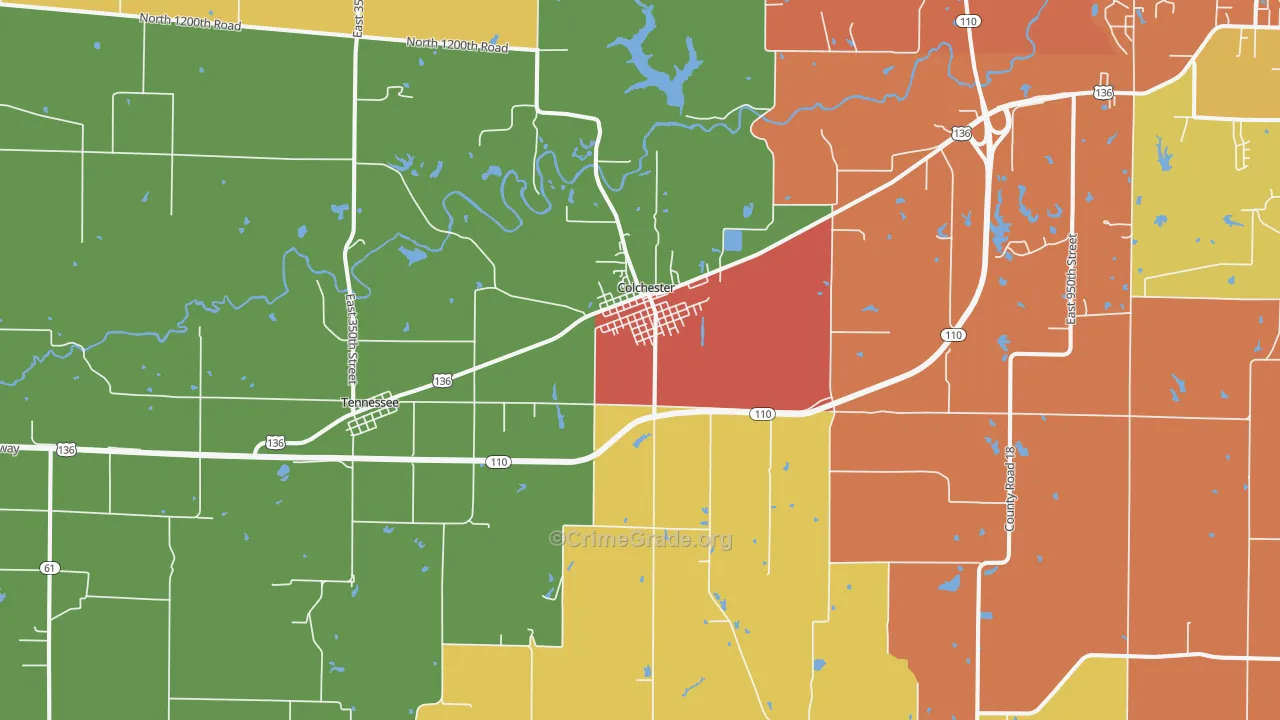 62326, IL Map of Theft Rates