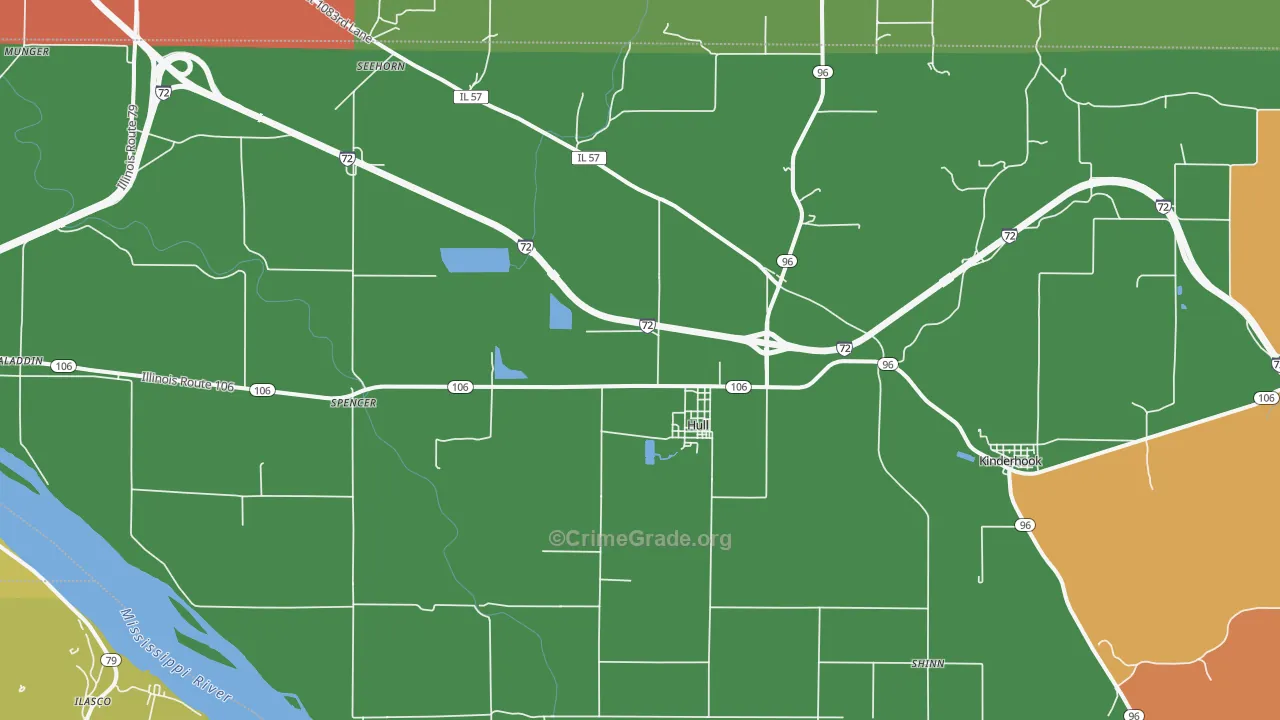 62343, IL Map of Theft Rates