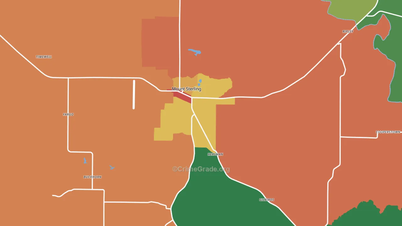 62353, IL Map of Theft Rates
