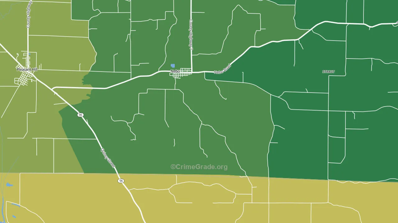 62355, IL Map of Theft Rates