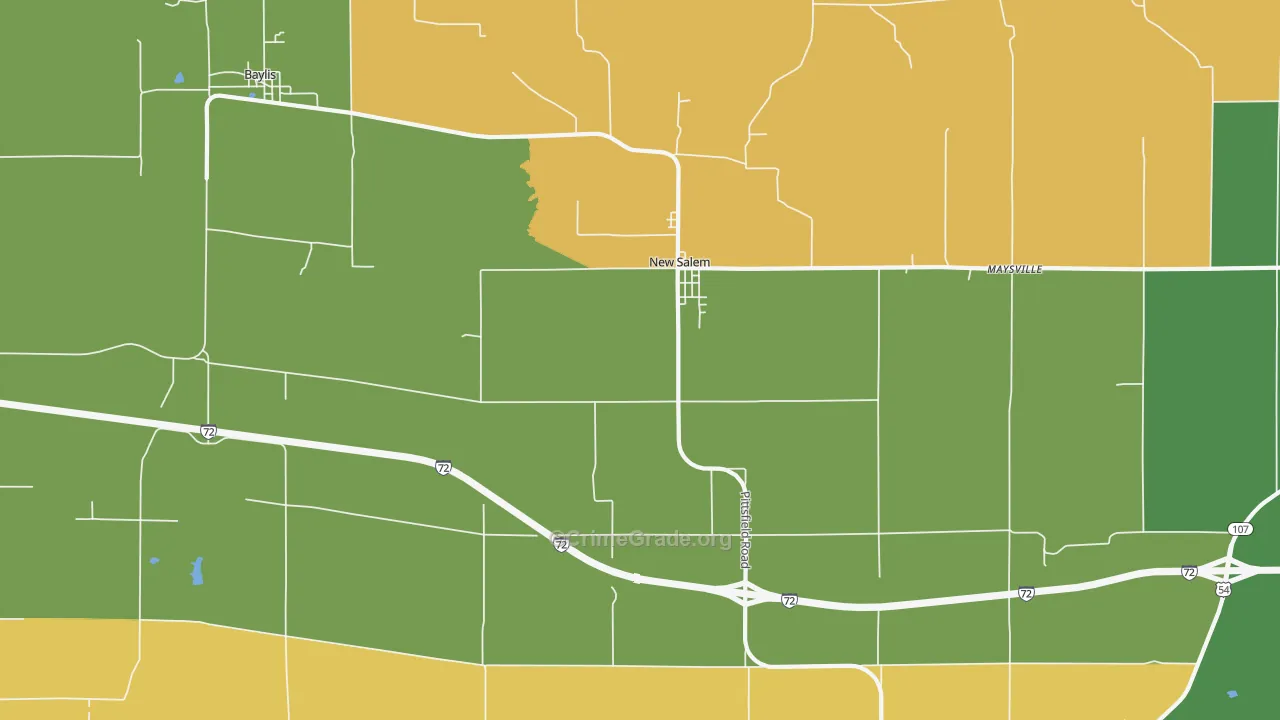 62357, IL Map of Theft Rates