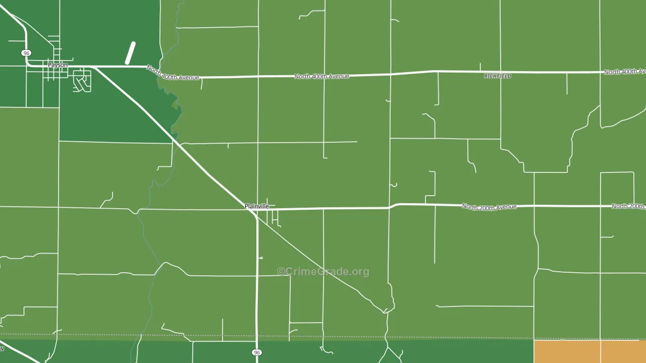 62365, IL Map of Theft Rates