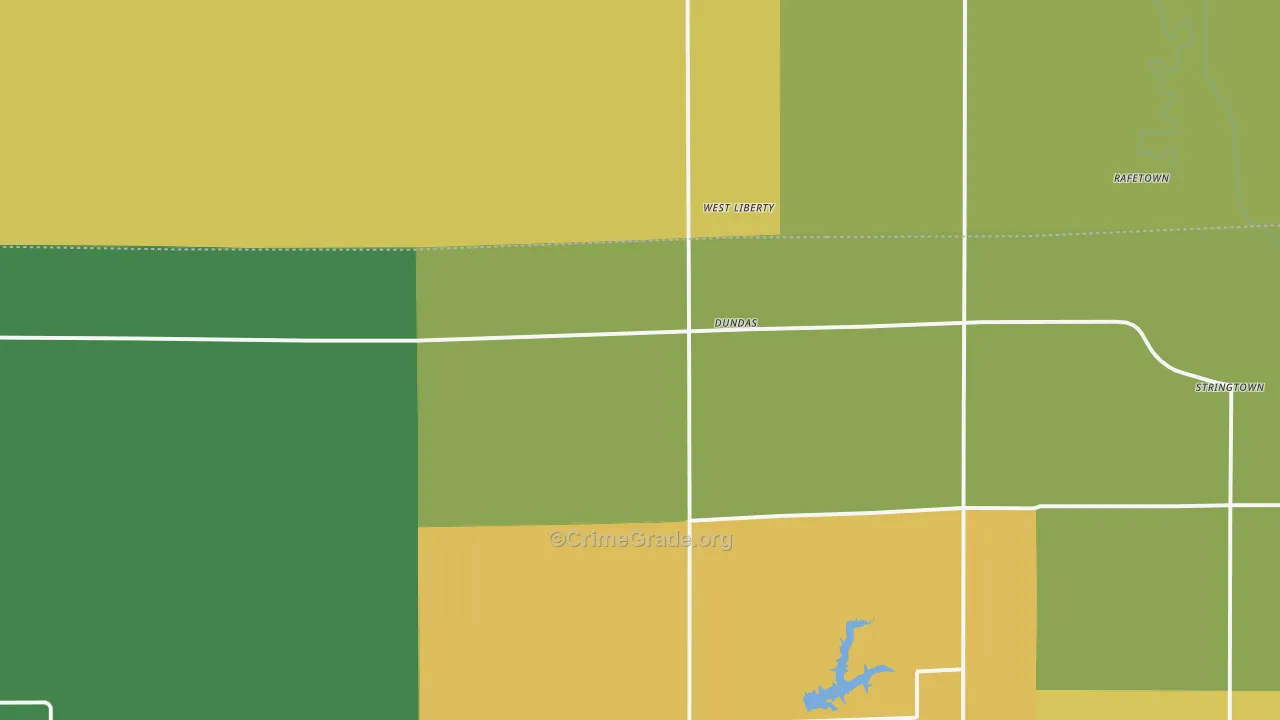 62425, IL Map of Theft Rates