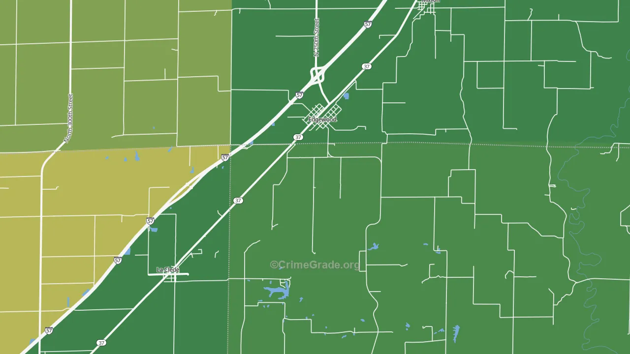 62426, IL Map of Theft Rates