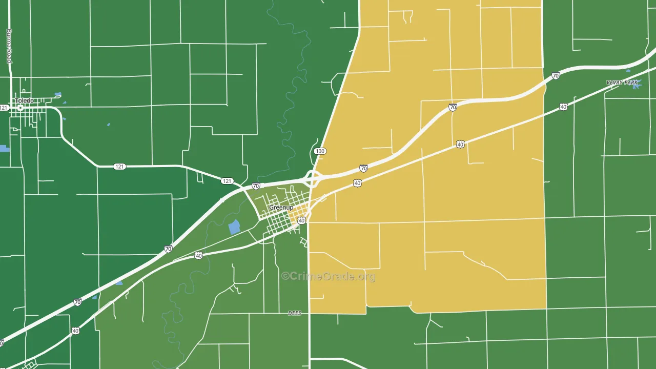 62428, IL Map of Theft Rates