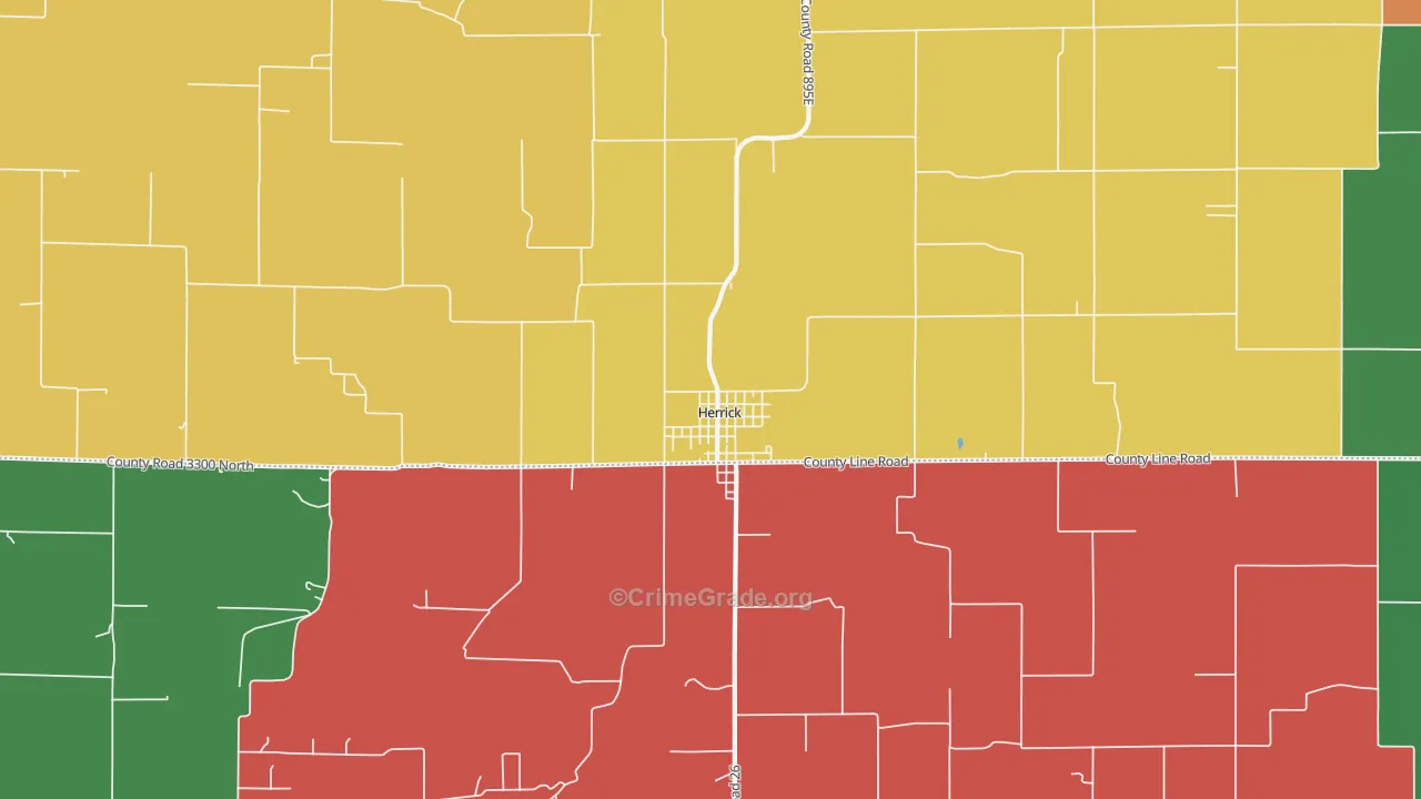 62431, IL Map of Theft Rates