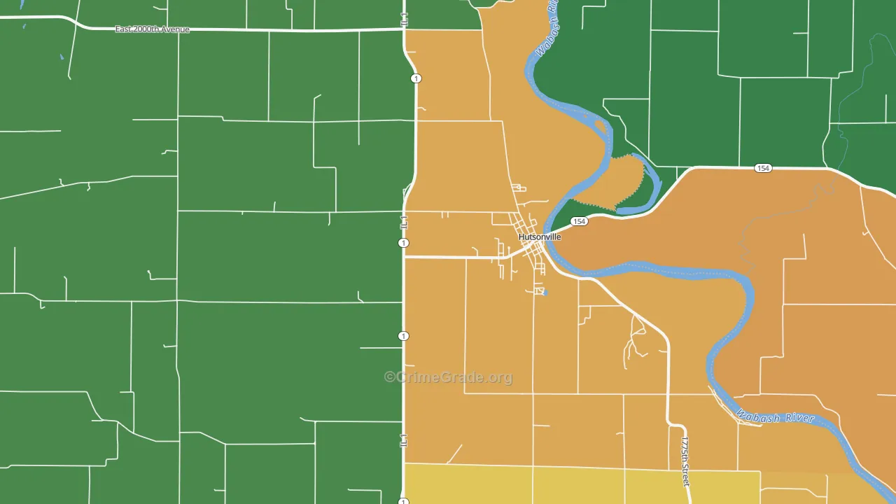 62433, IL Map of Theft Rates