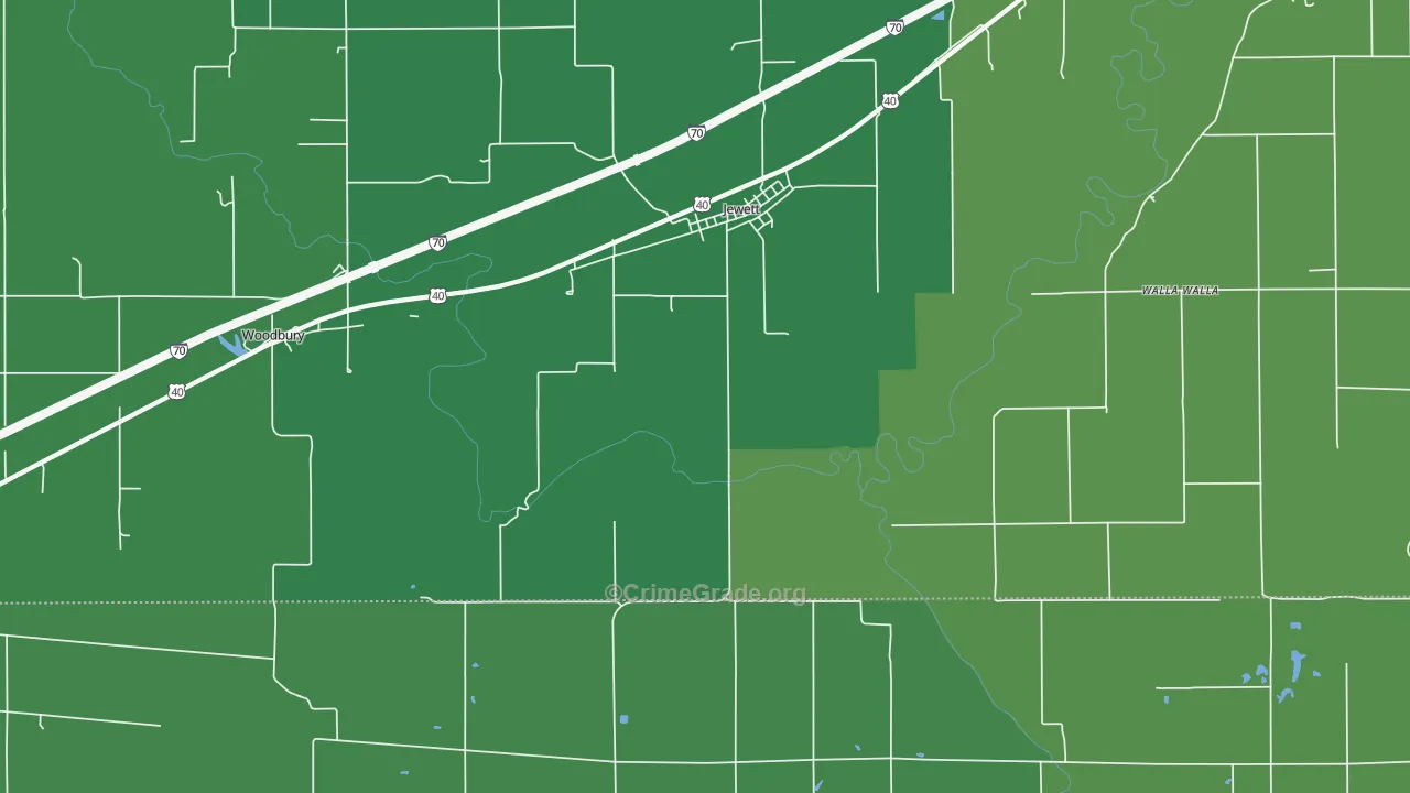 62436, IL Map of Theft Rates