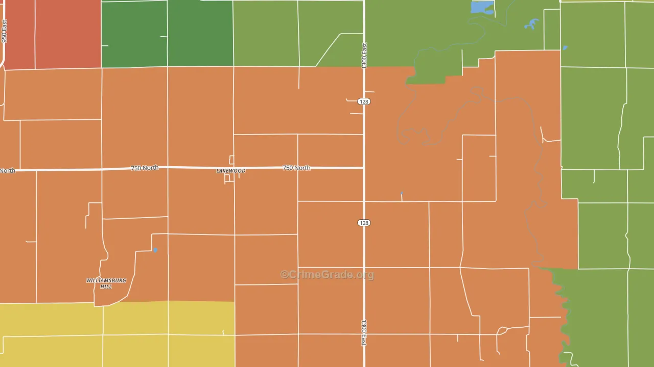 62438, IL Map of Theft Rates