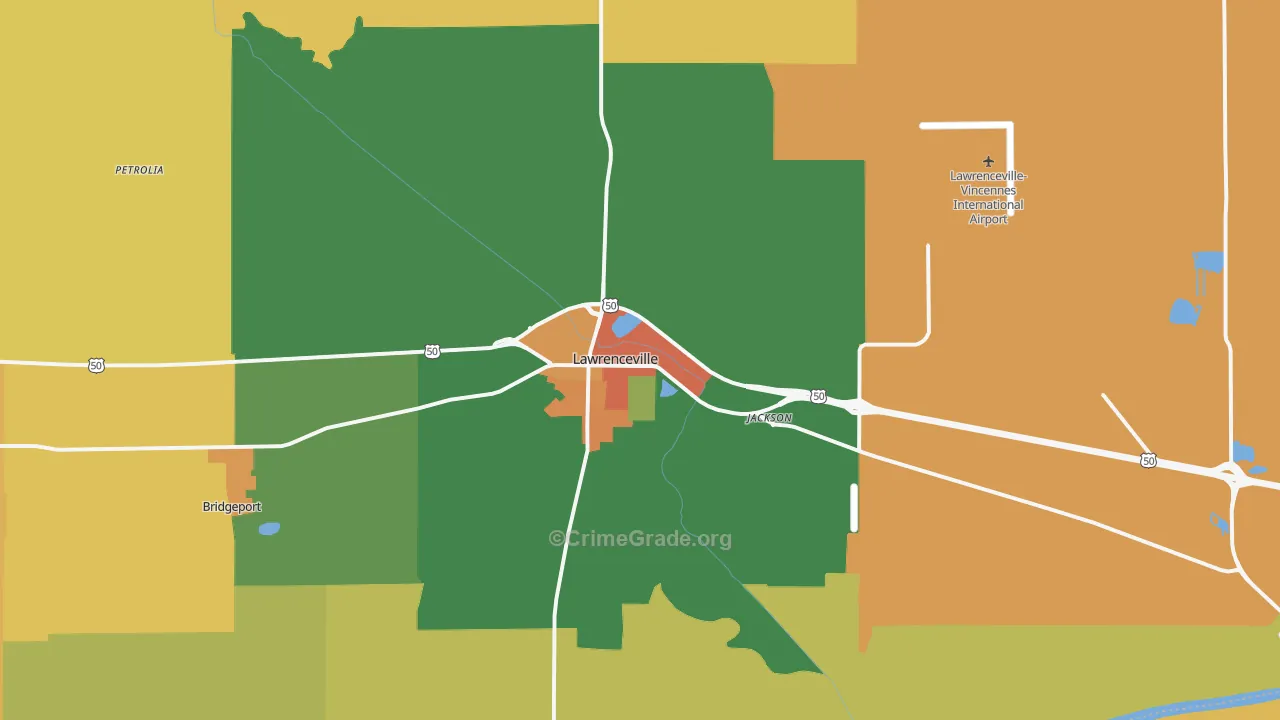 62439, IL Map of Theft Rates