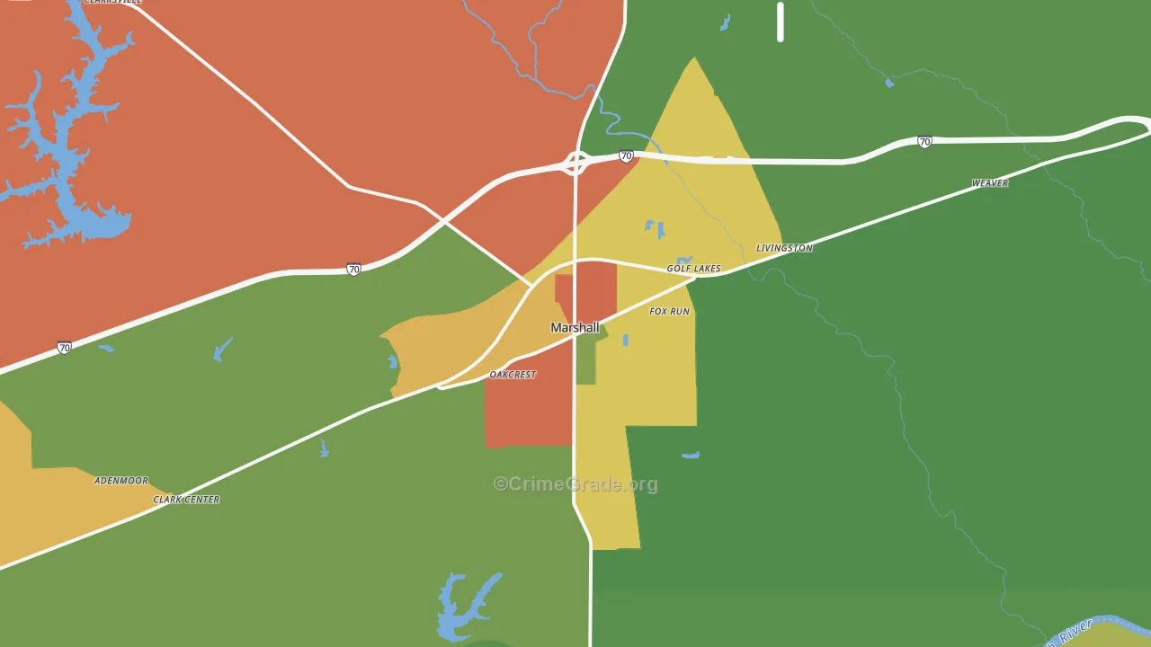 62441, IL Map of Theft Rates