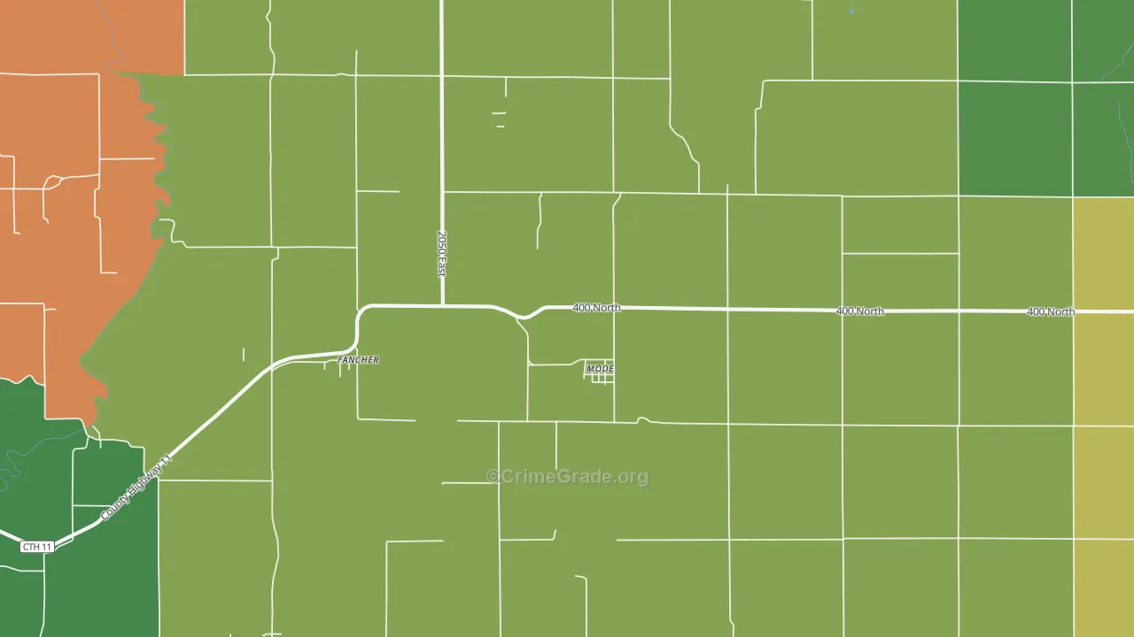 62444, IL Map of Theft Rates