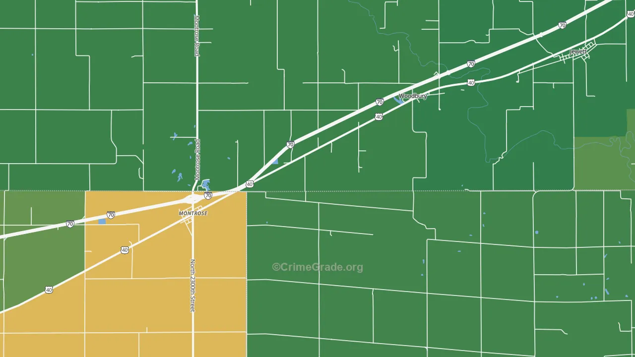 62445, IL Map of Theft Rates