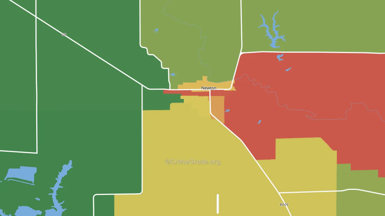 62448, IL Map of Theft Rates