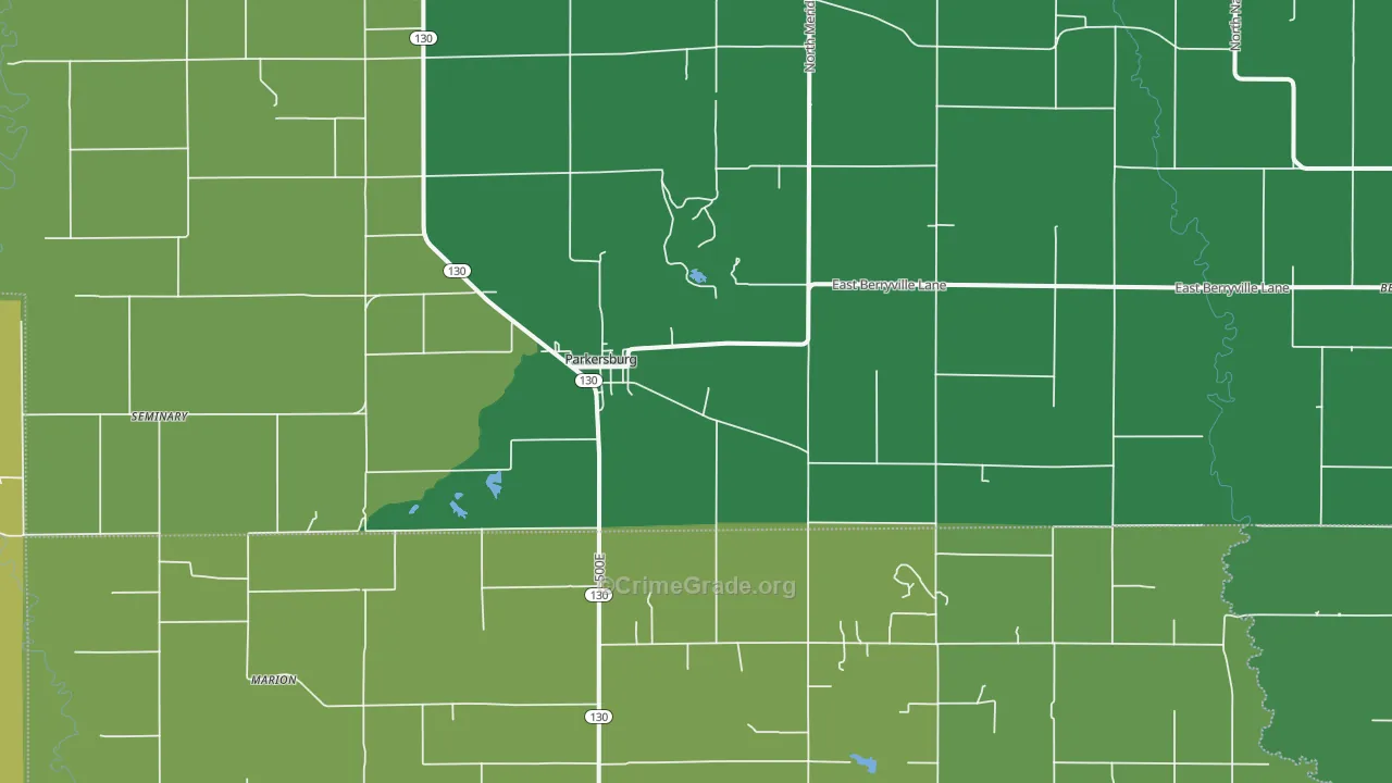 62452, IL Map of Theft Rates