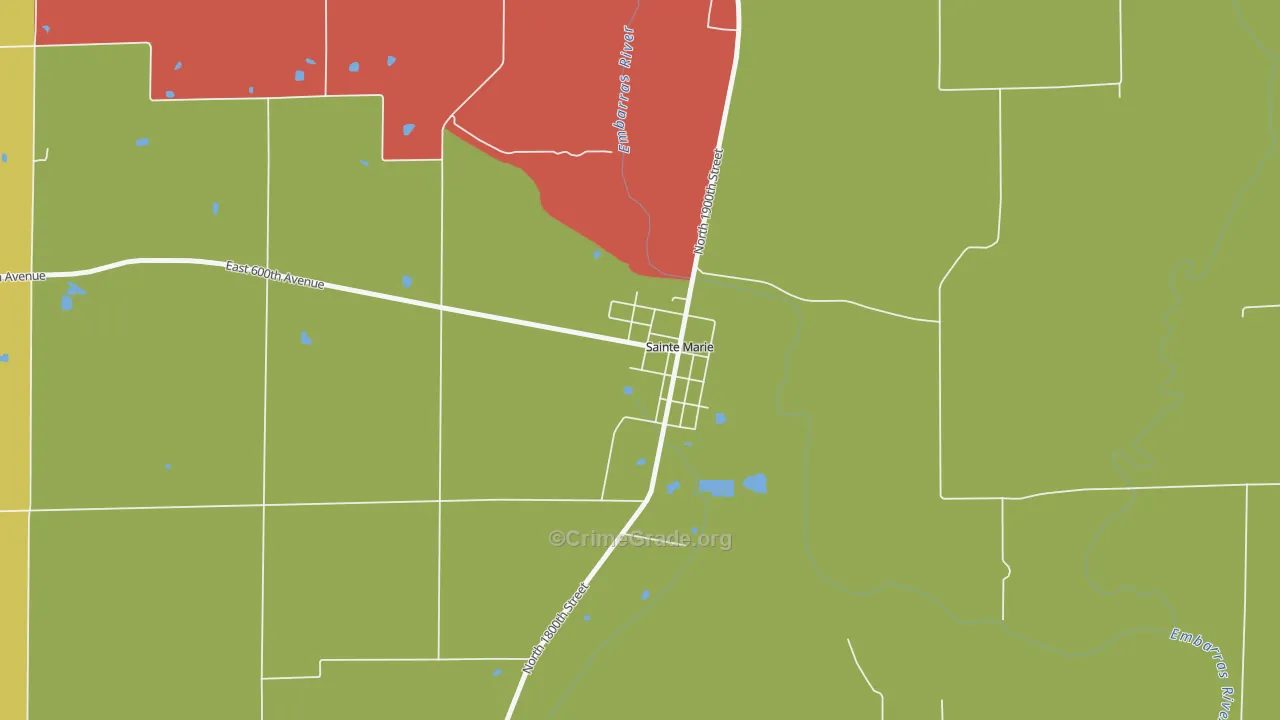 62459, IL Map of Theft Rates