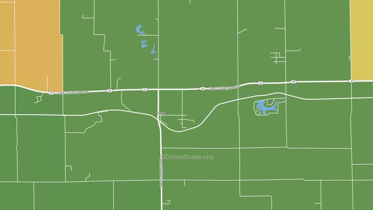 62464, IL Map of Theft Rates