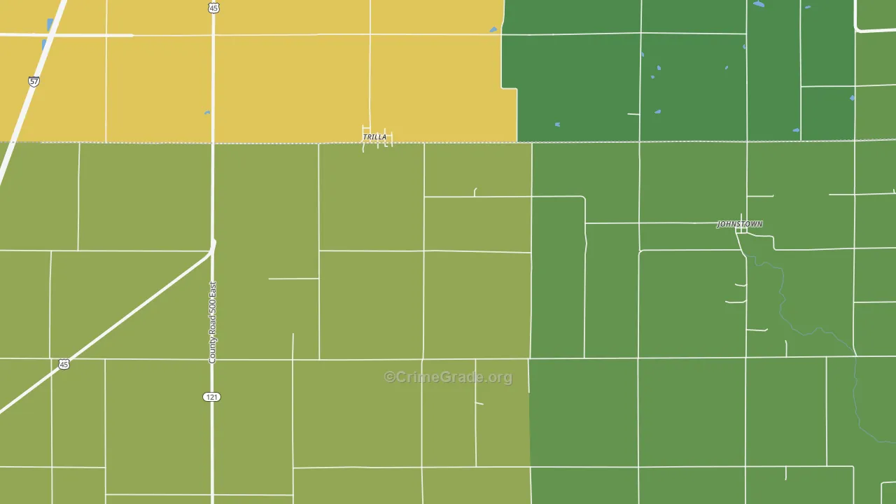 62469, IL Map of Theft Rates