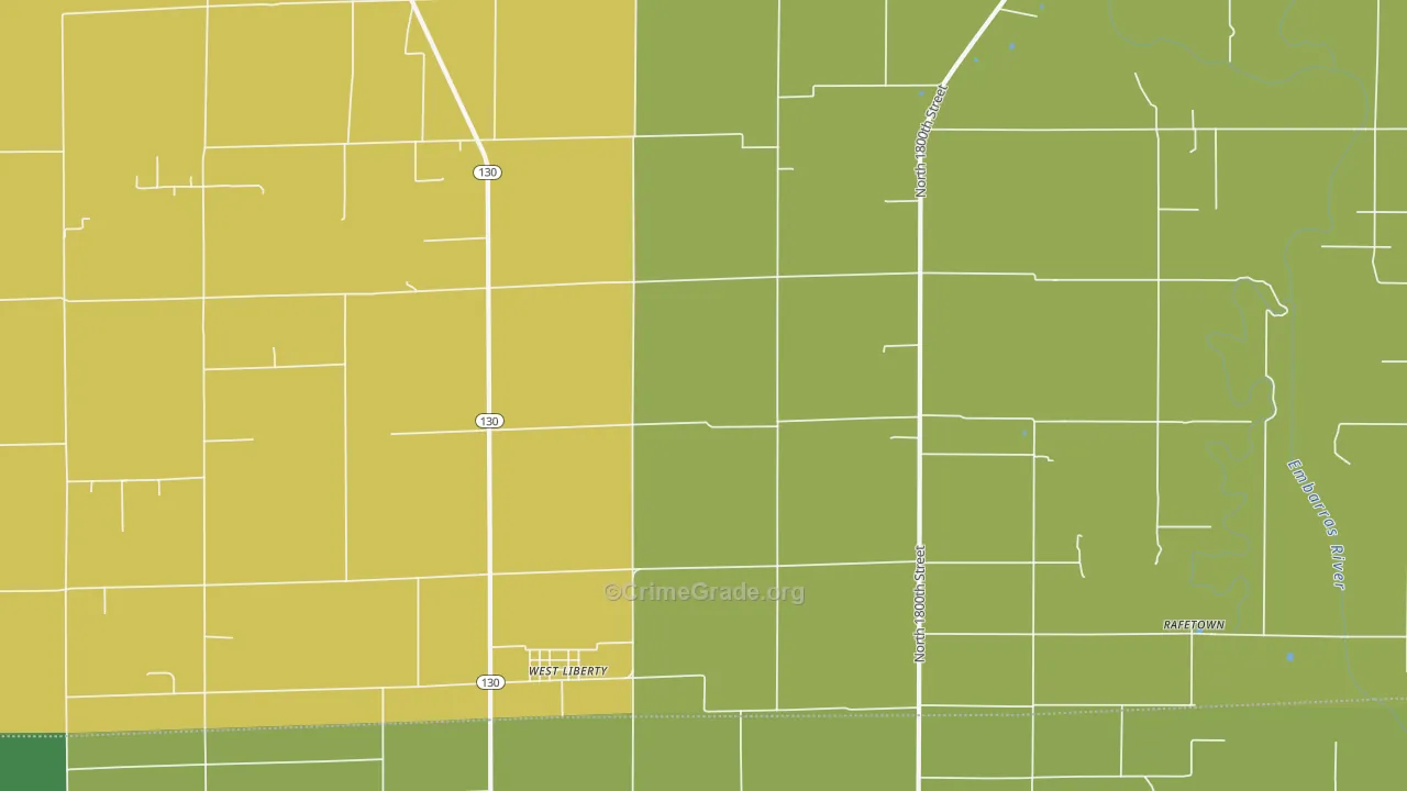 62475, IL Map of Theft Rates