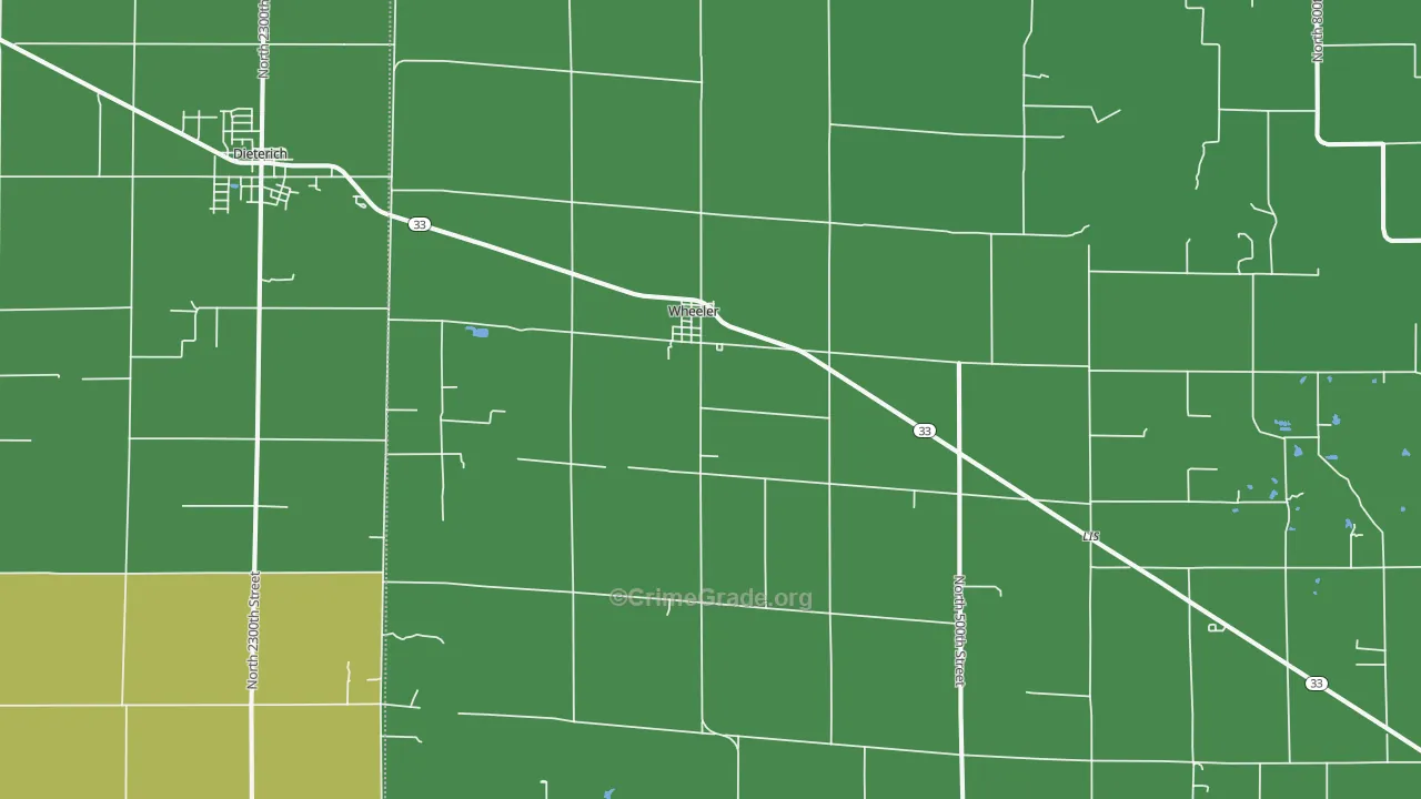 62479, IL Map of Theft Rates