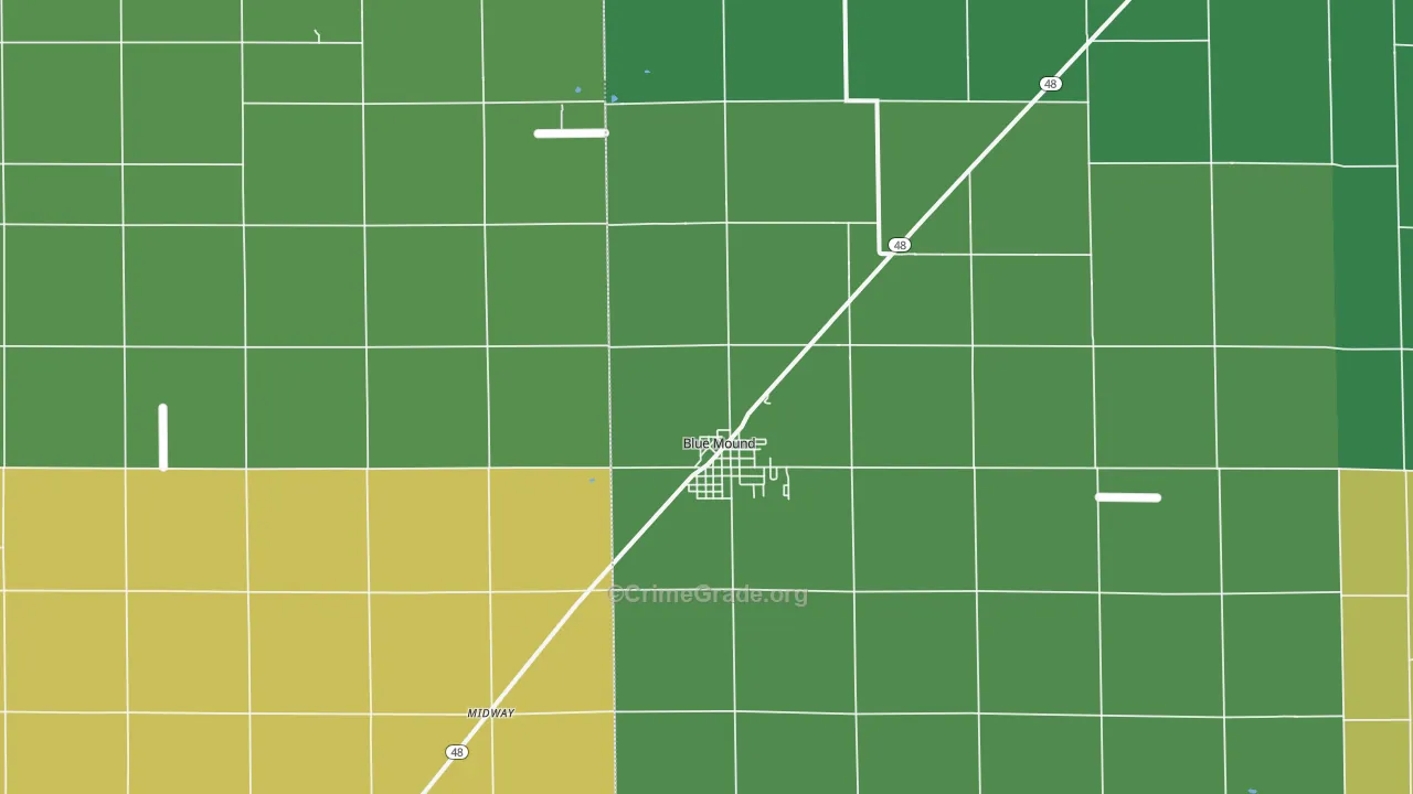 62513, IL Map of Theft Rates
