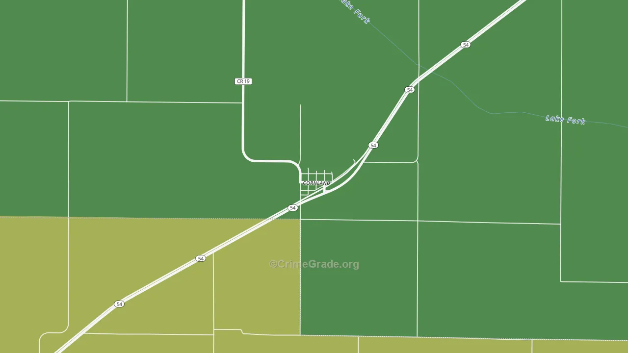 62519, IL Map of Theft Rates