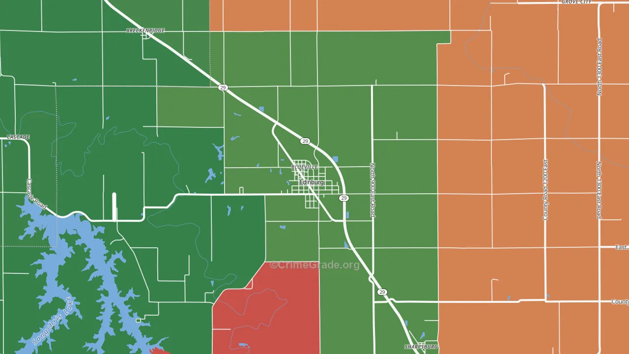 62531, IL Map of Theft Rates