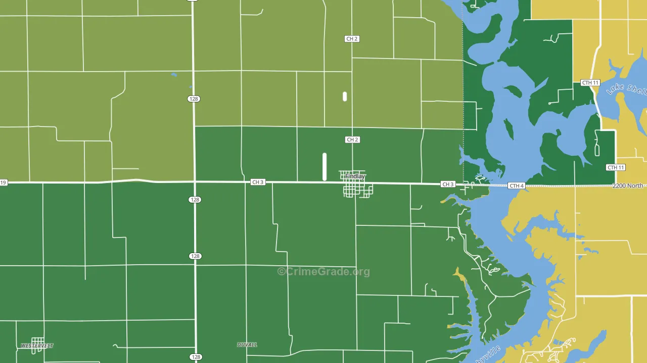 62534, IL Map of Theft Rates