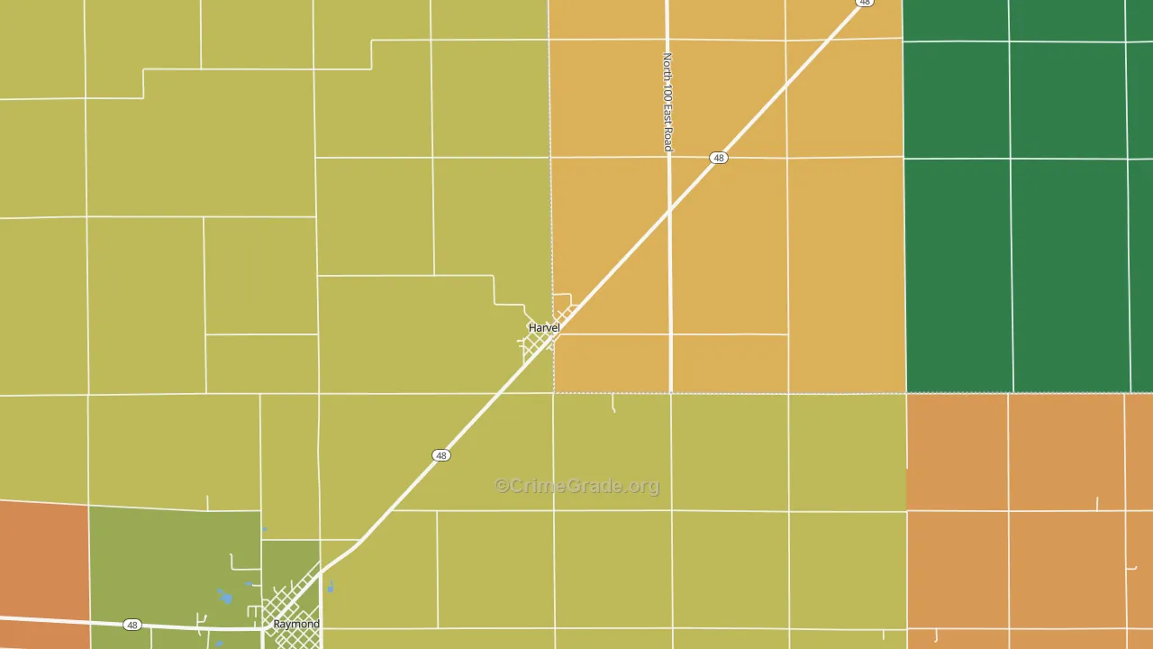 62538, IL Map of Theft Rates