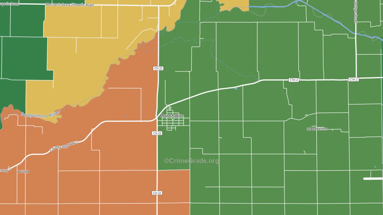 62547, IL Map of Theft Rates