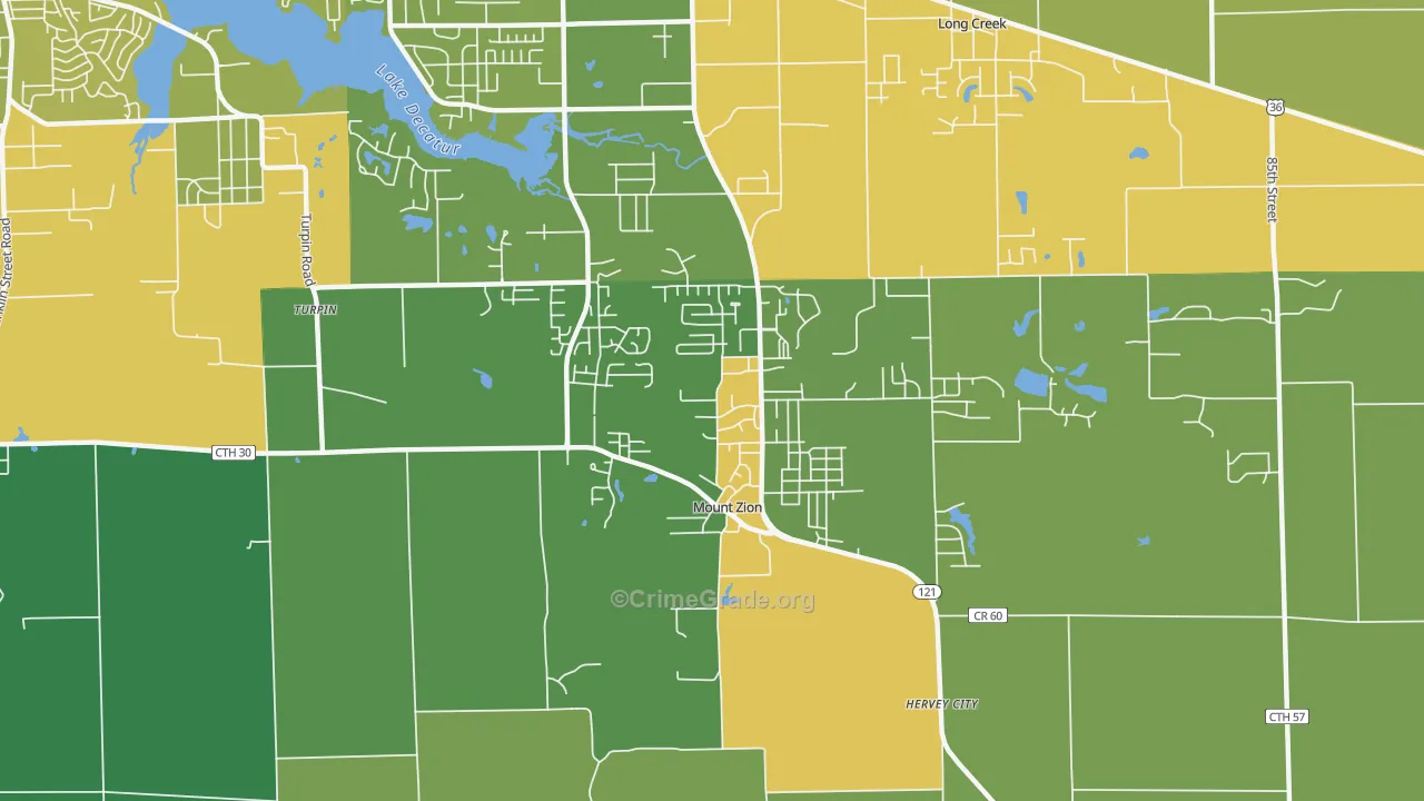 62549, IL Map of Theft Rates