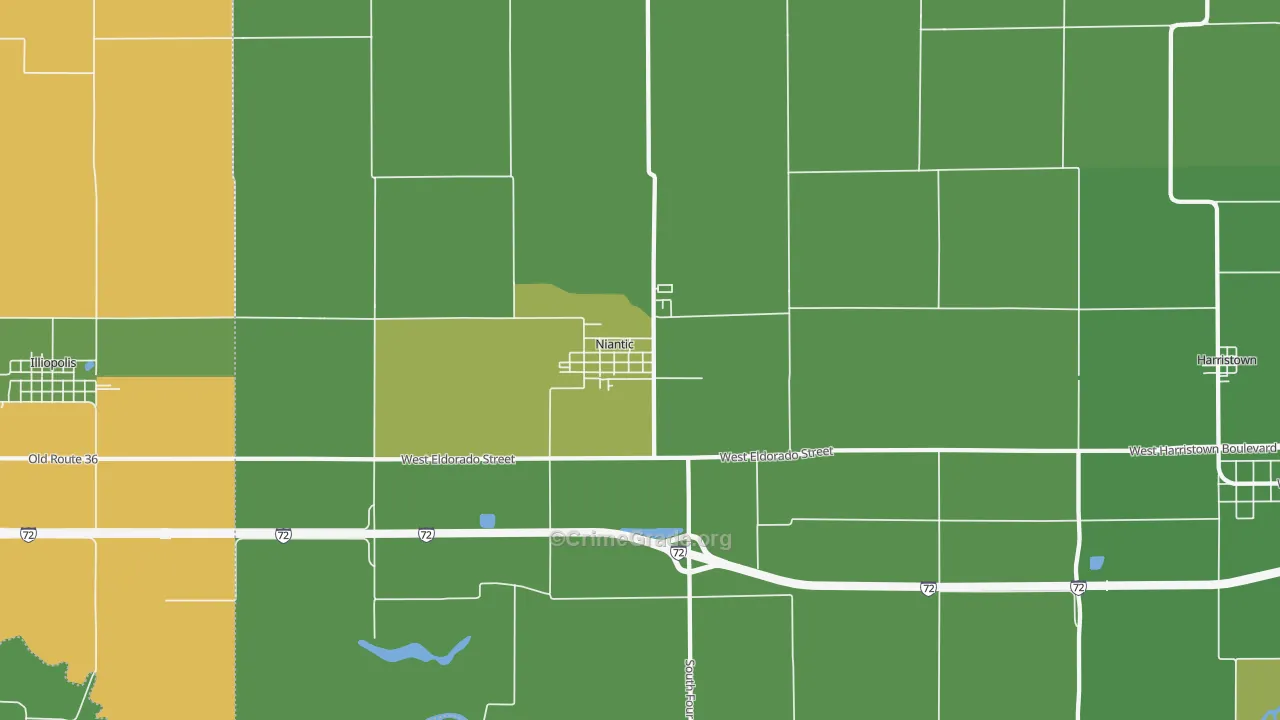 62551, IL Map of Theft Rates