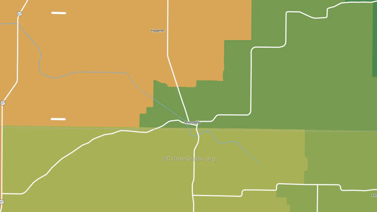 62611, IL Map of Theft Rates