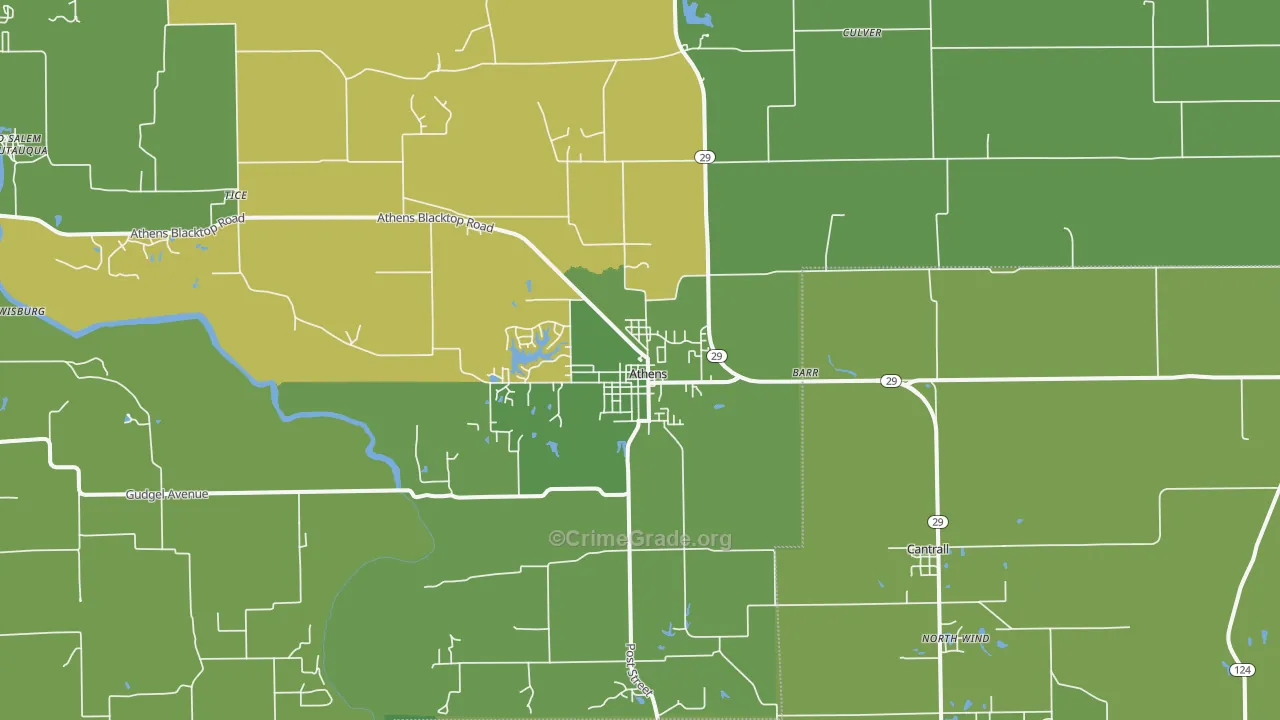 62613, IL Map of Theft Rates