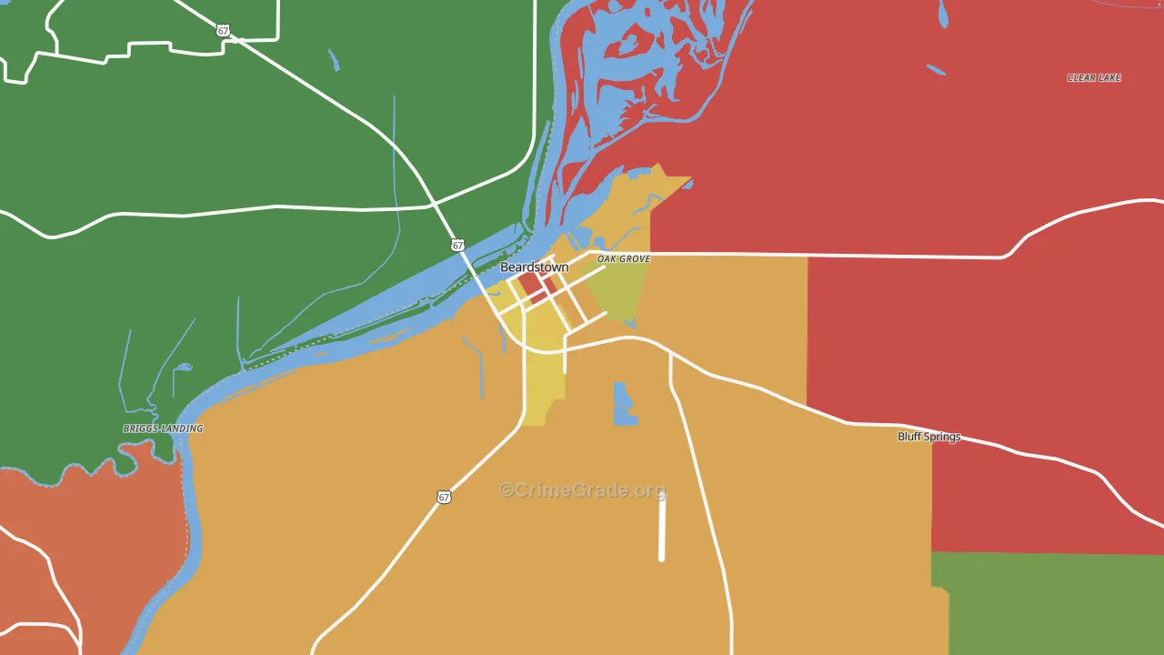 62618, IL Map of Theft Rates